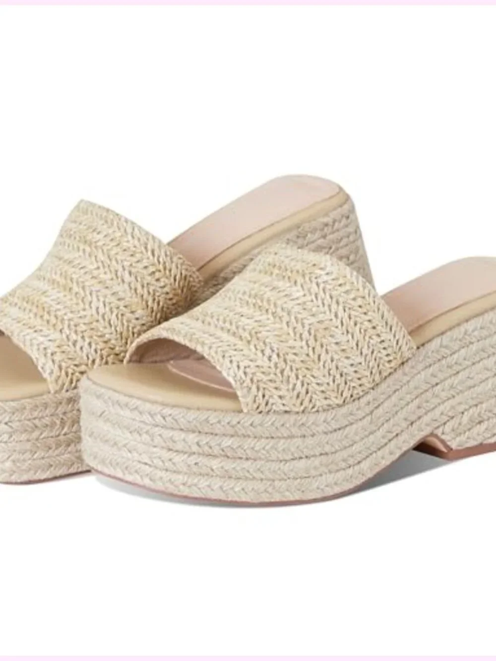 Boho Platform Espadrille Sandals Wedge Flatform Ankle Strap